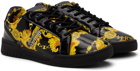 Versace Jeans Couture Black & Gold Brooklyn Sneakers