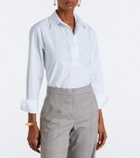 Max Mara Cotton-blend poplin shirt