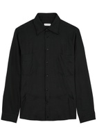 Gusari Utility Linen Shirt Black