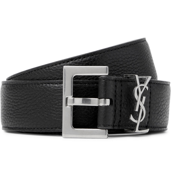 Photo: SAINT LAURENT - 3cm Full-Grain Leather Belt - Black