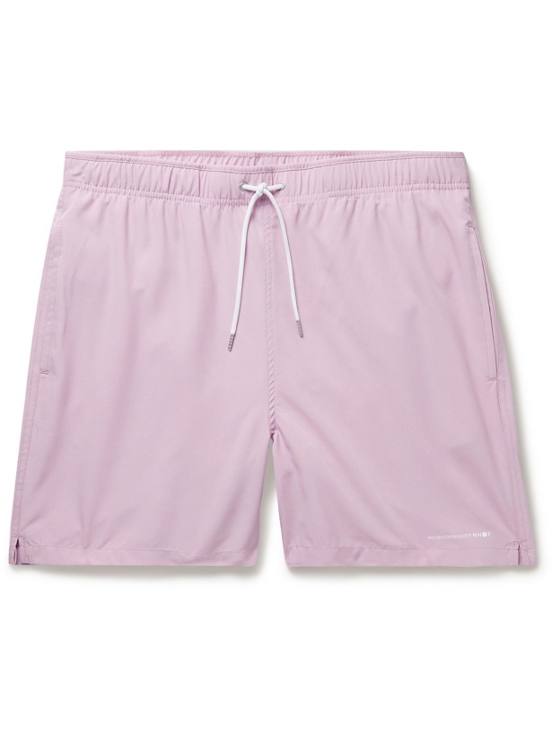 Photo: NN07 - Jules Mid-Length Swim Shorts - Pink