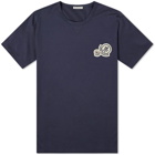 Moncler Men's Multi Logo T-Shirt in Navy