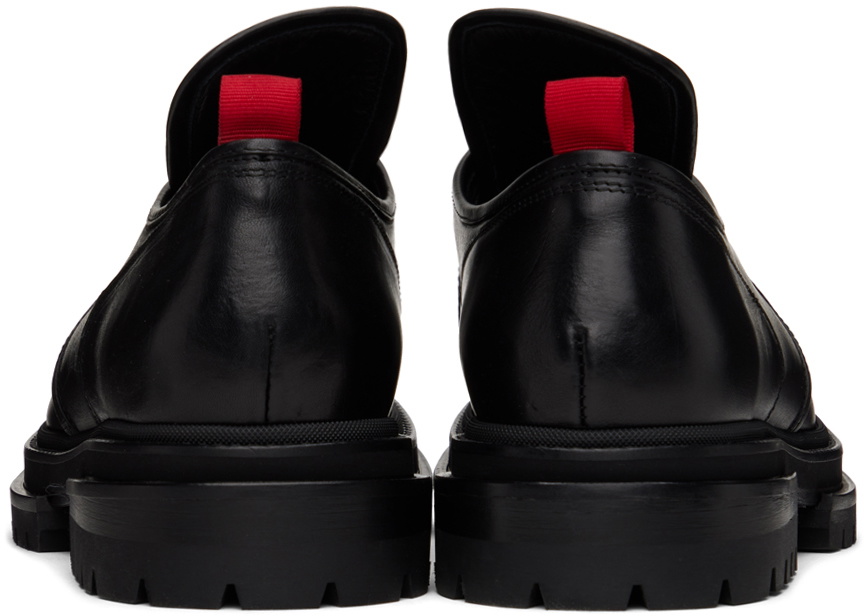 424 Black Leather Derbys