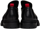 424 Black Leather Derbys