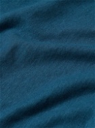 Frescobol Carioca - Lucio Cotton and Linen-Blend Jersey Shirt - Blue