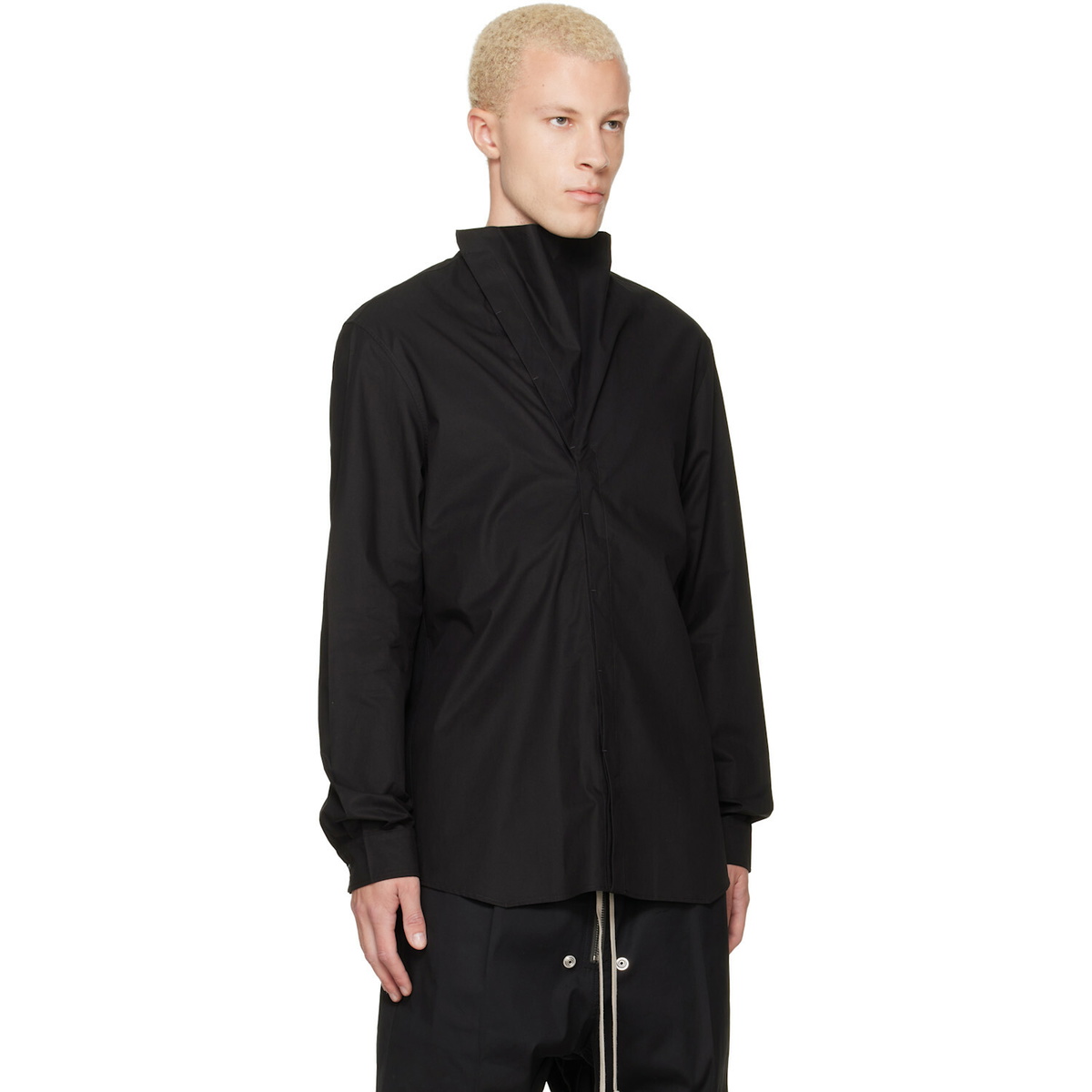 Rick Owens Black Tower Island Shirt
