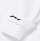 Ader Error - Drawstring-Trimmed Appliquéd Shell Shirt - White