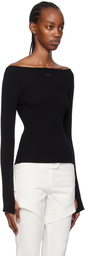 Courrèges Black Low Back Sweater