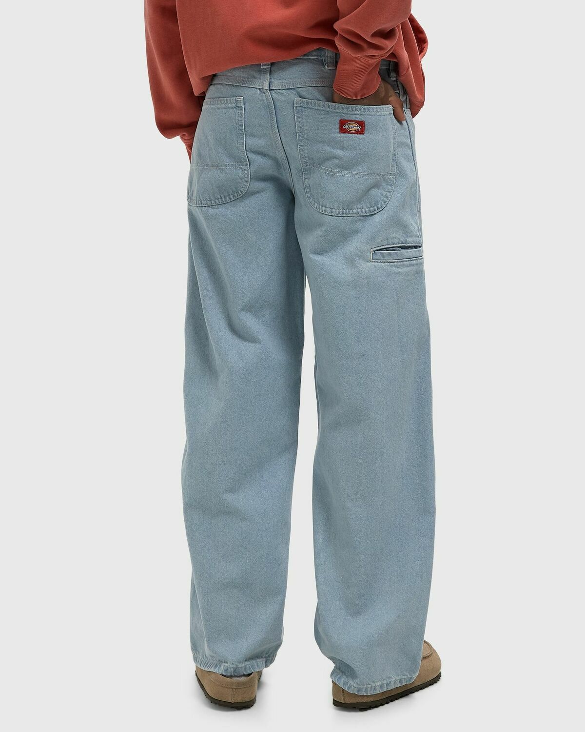 DOUBLE KNEE LOOSE STRAIGHT JEANS