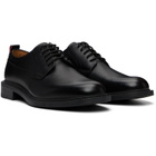 Hugo Black Grained Leather Derbys