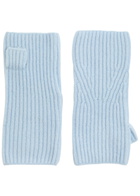 Loop Cashmere Fingerless Cashmere Mittens - Light Blue - One Size