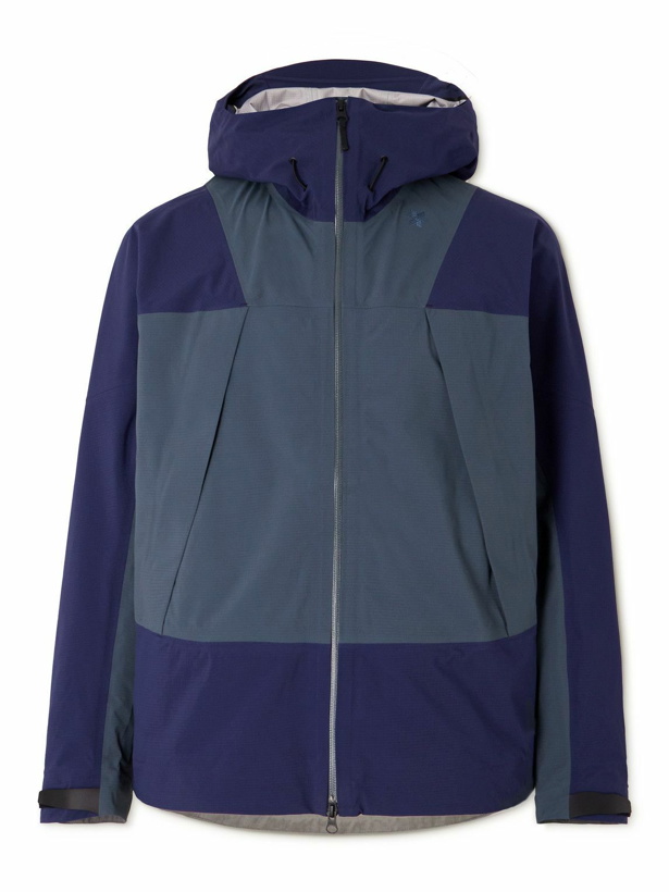 Photo: Goldwin - Pertex Shieldair Two-Tone Ripstop Hooded Jacket - Purple