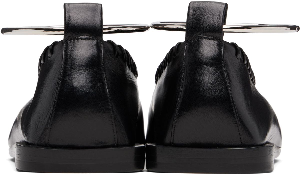 Jil Sander Black Ring Ballerina Flats