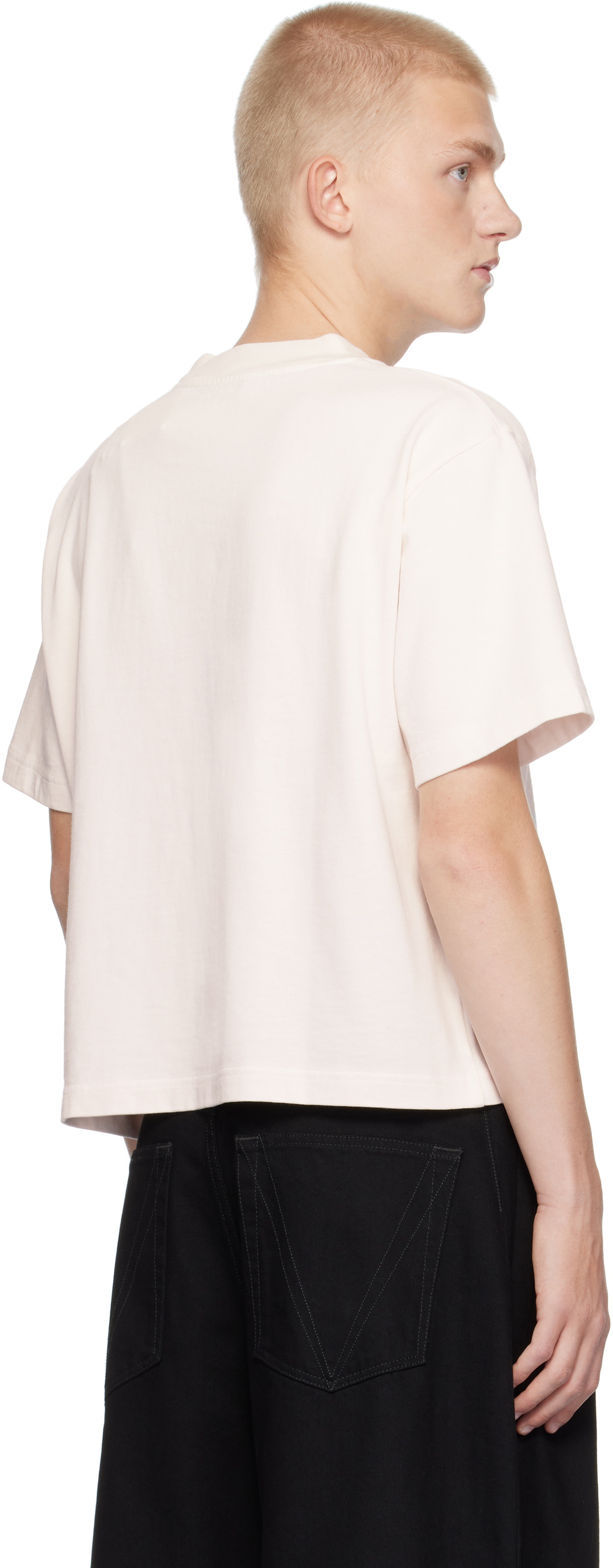 424 Off-White Cropped Alias T-shirt 424 424 Off-White Cropped Alias T-shirt 424