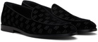 Dolce&Gabbana Black Velvet Slippers