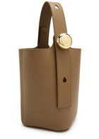 Loewe Pebble Mini Leather Bucket bag - Tan - One Size