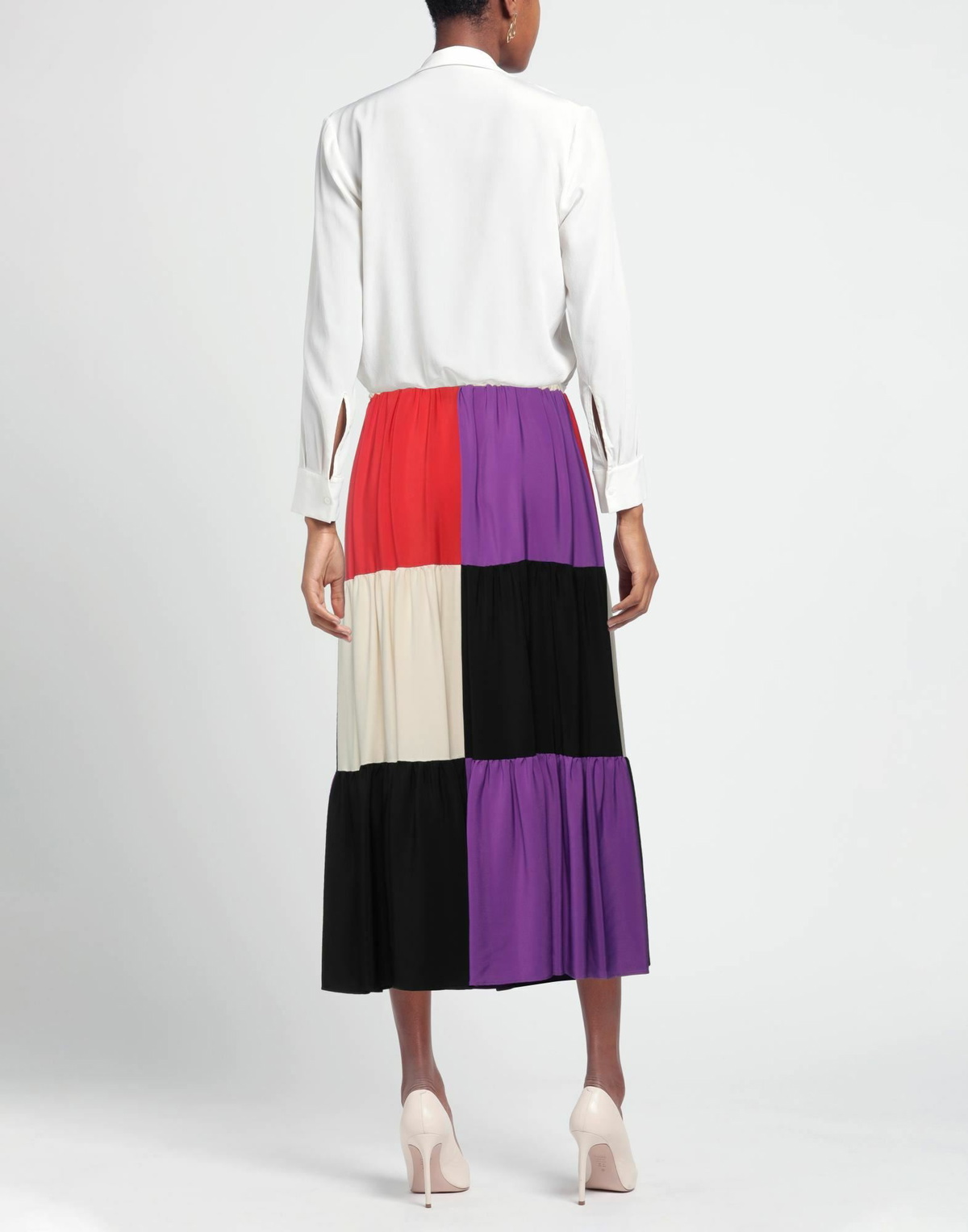 Jucca Womens Midi skirt in Purple