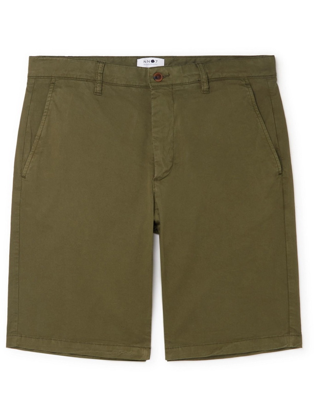 Photo: NN07 - Crown Stretch-Cotton Shorts - Green