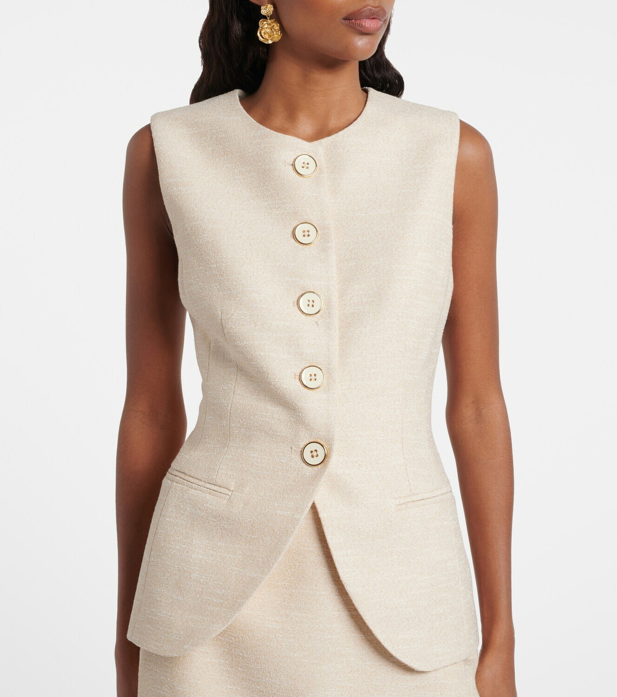 Rebecca Vallance Winnie tweed vest