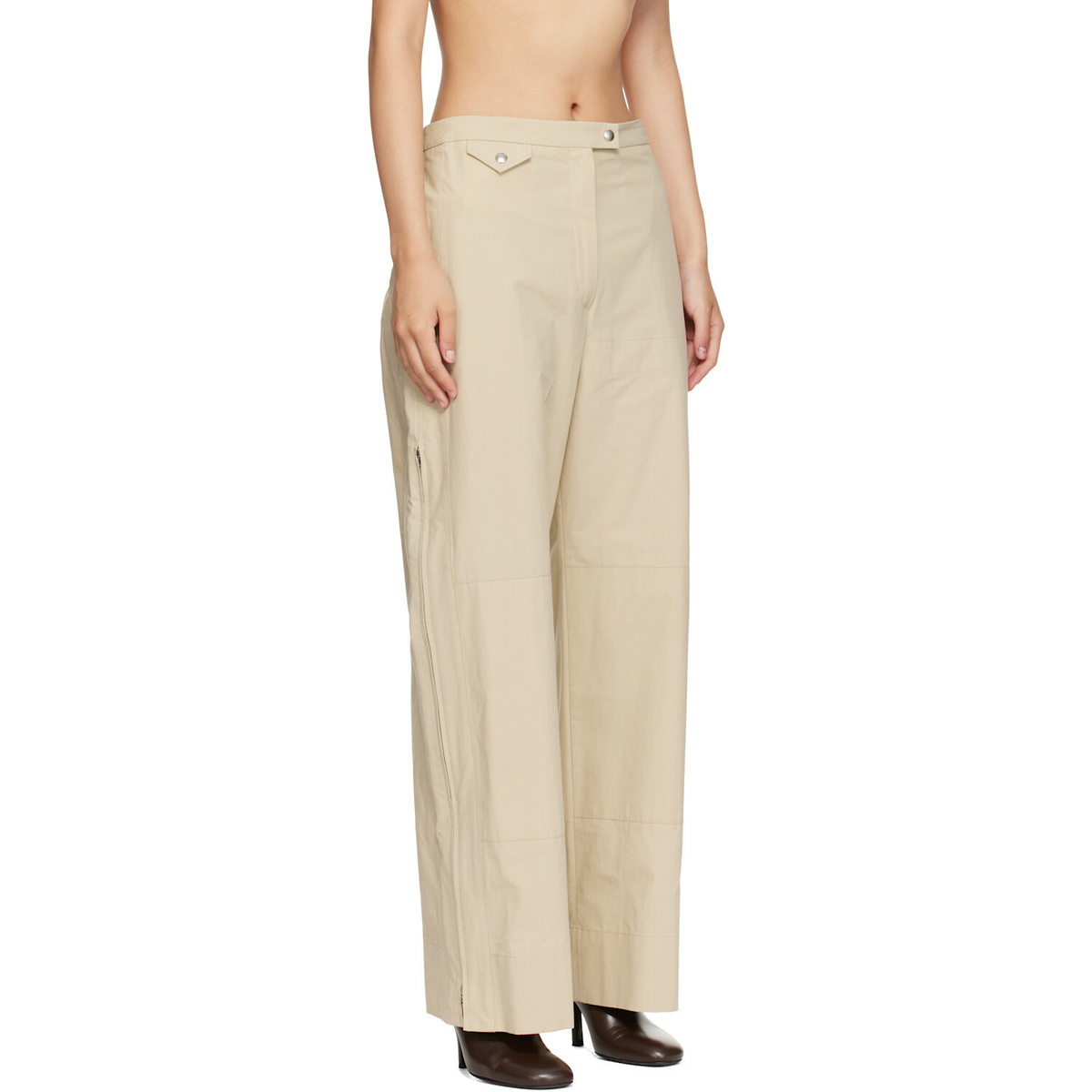 Calvin Klein Collection Beige Gemma Trousers
