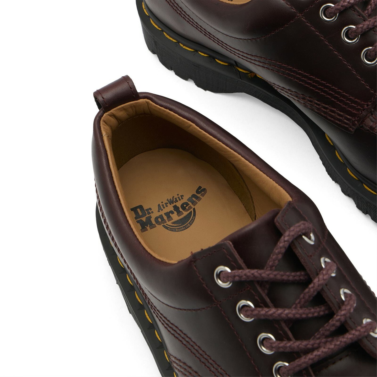 Dr. Martens Men's Lowell 4 Eye Shoe in Brown Mayhem