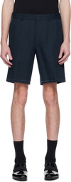 Brioni Navy Cotton Gabardine Shorts