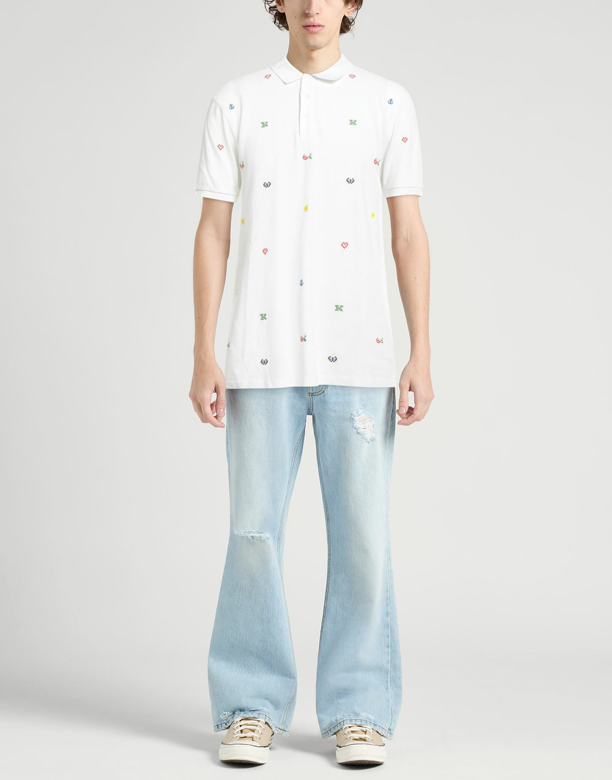 Kenzo Mens Polo shirt in White
