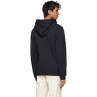 Dries Van Noten Navy French Terry Hoodie