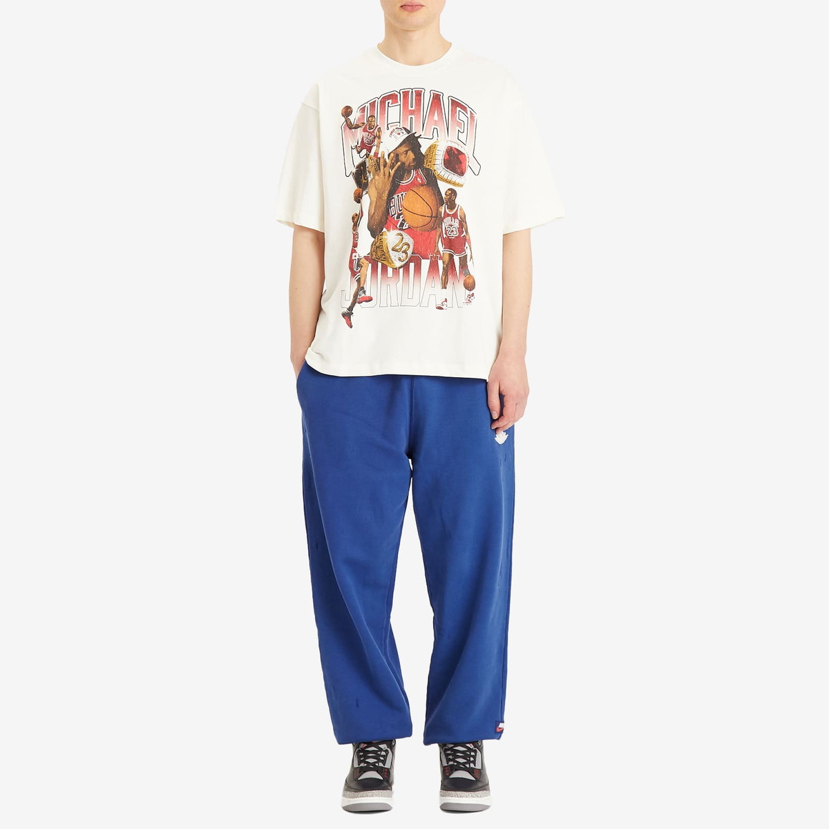 Air Jordan Men's Rair Air Pullover Fleece Pant in Deep Royal