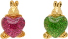 Chopova Lowena Belly Bunnies Stud Earrings