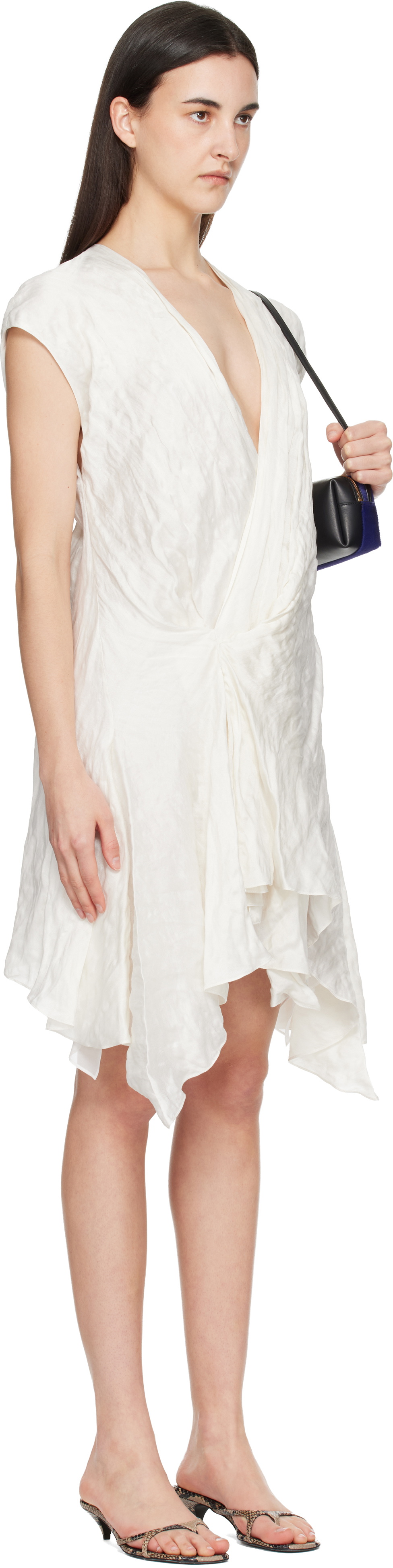 KHAITE Off-White Merith Midi Dress