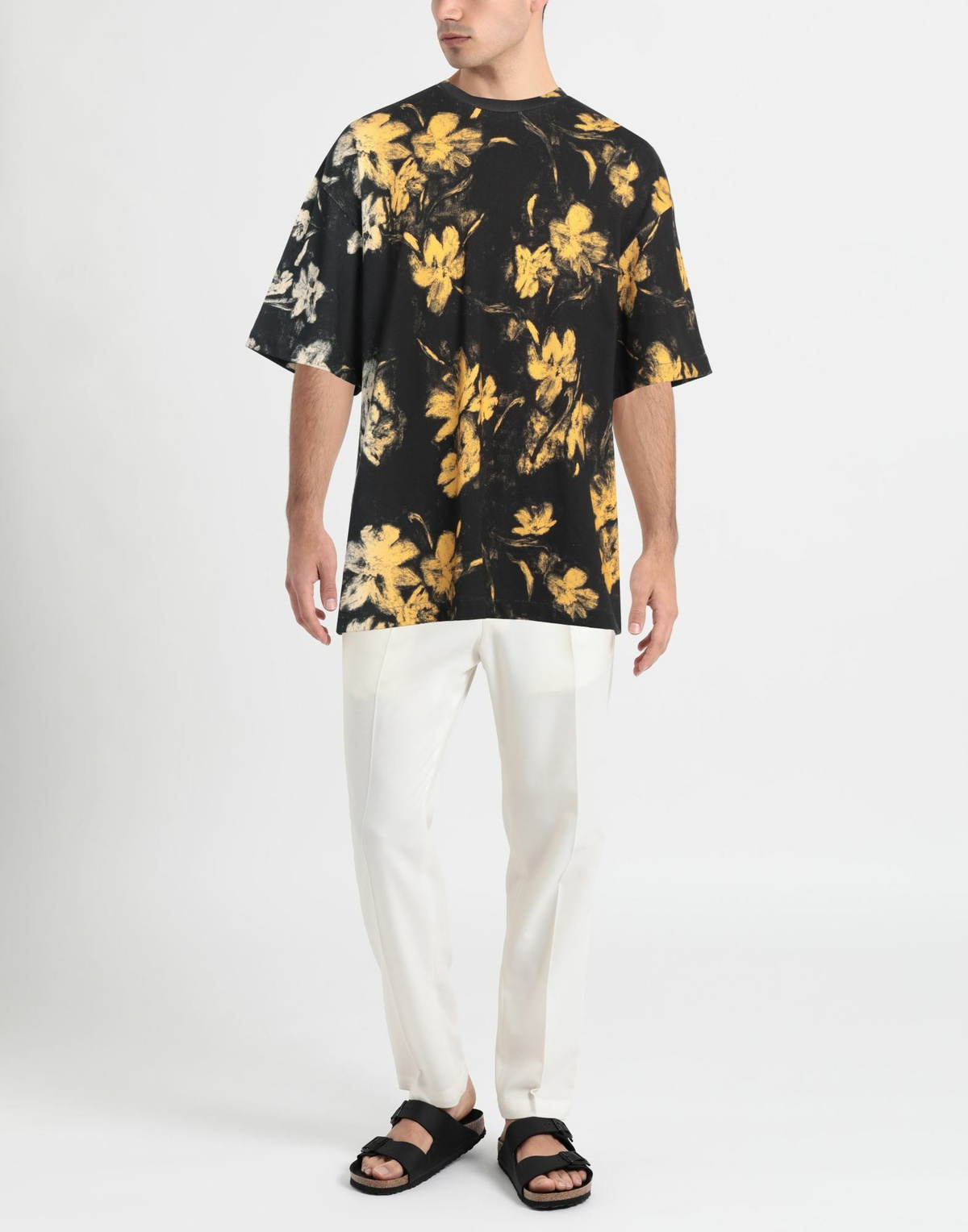 Jil Sander Mens T-shirt in Black