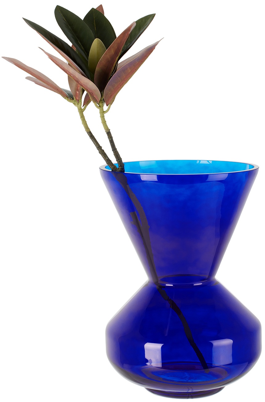 POLSPOTTEN Blue Thick Neck Vase