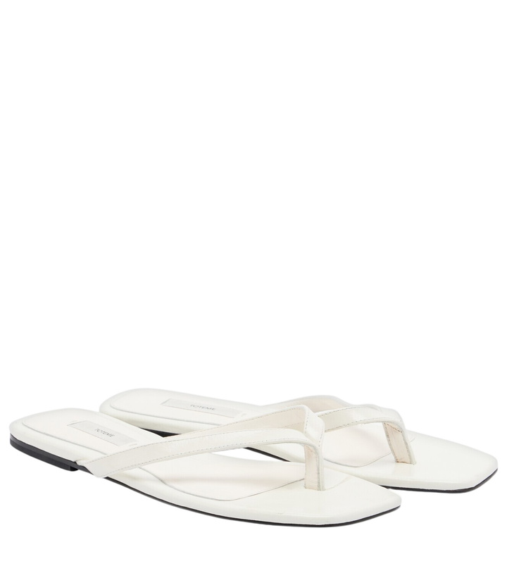 Photo: Toteme Leather thong sandals