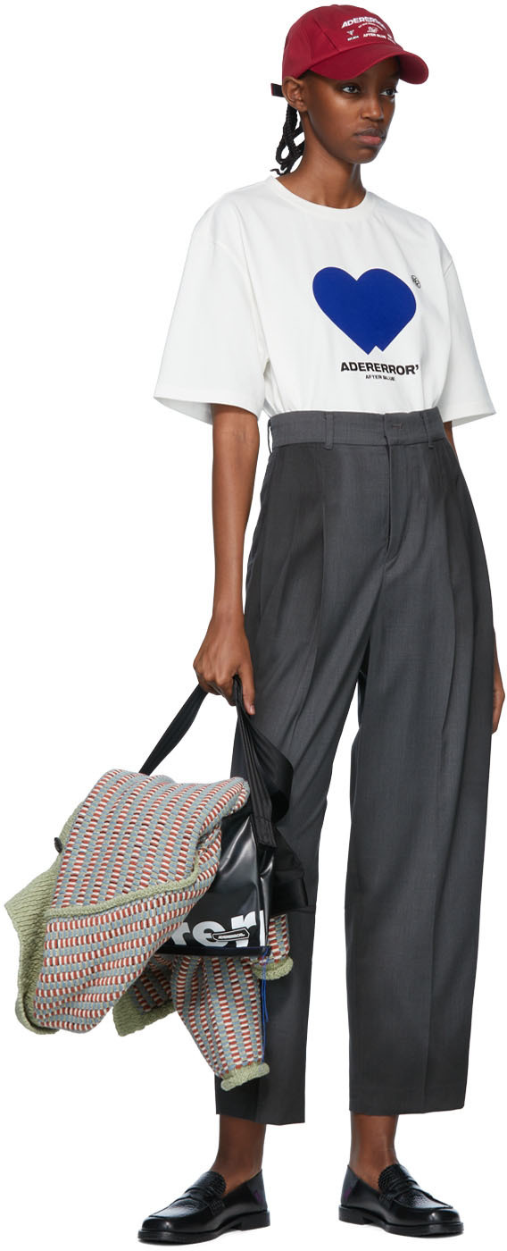 ADER error Off-White Cotton T-Shirt ADER error