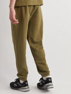 Ninety Percent - Tapered Organic Cotton-Jersey Sweatpants - Green