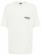 BALENCIAGA - Political Logo Cotton Jersey T-shirt