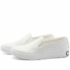 Comme des Garçons Homme Men's CDGH Leather Slip On Sneakers in White