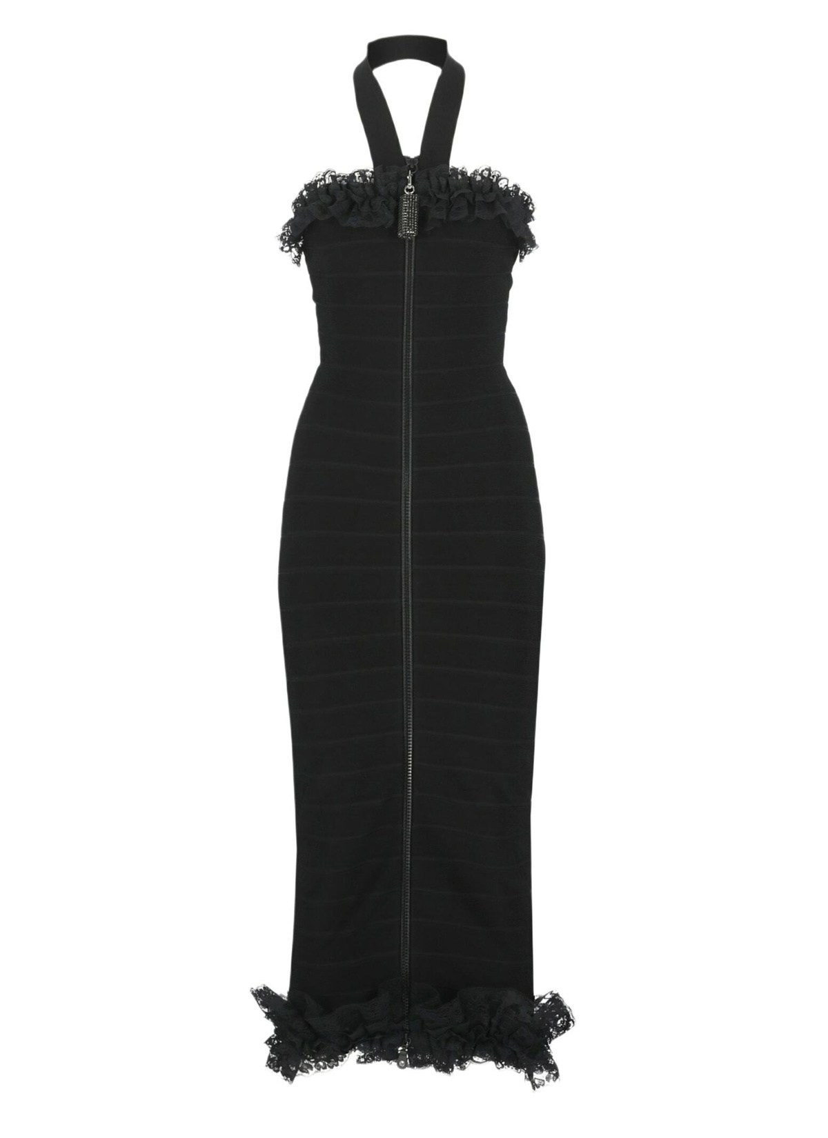 self portrait ruffle midi dress Self-Portrait Chiffon Sleeveless Tunic Ruffle Midi Dress