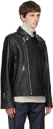 A.P.C. Black JW Anderson Edition Leather Jacket