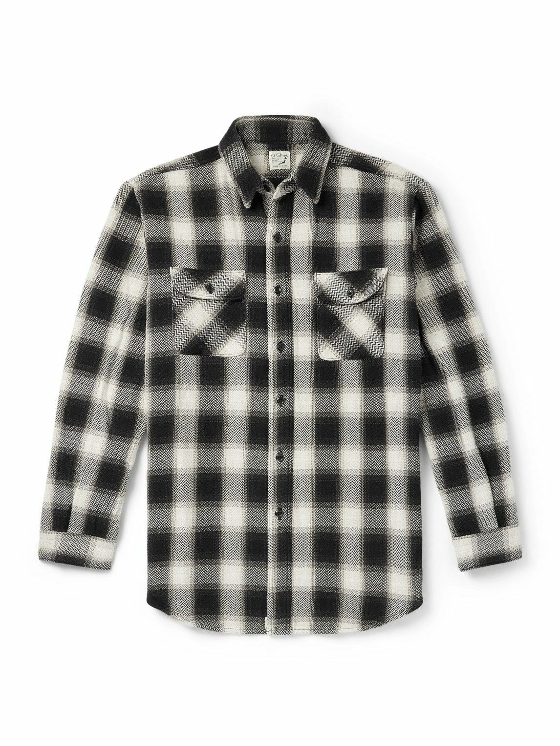 OrSlow - Checked Cotton-Flannel Shirt - Black