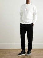 Brunello Cucinelli - Logo-Print Cotton-Blend Jersey Sweatshirt - White