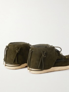 Visvim - Lhamo-Folk Beaded Suede Boots - Green