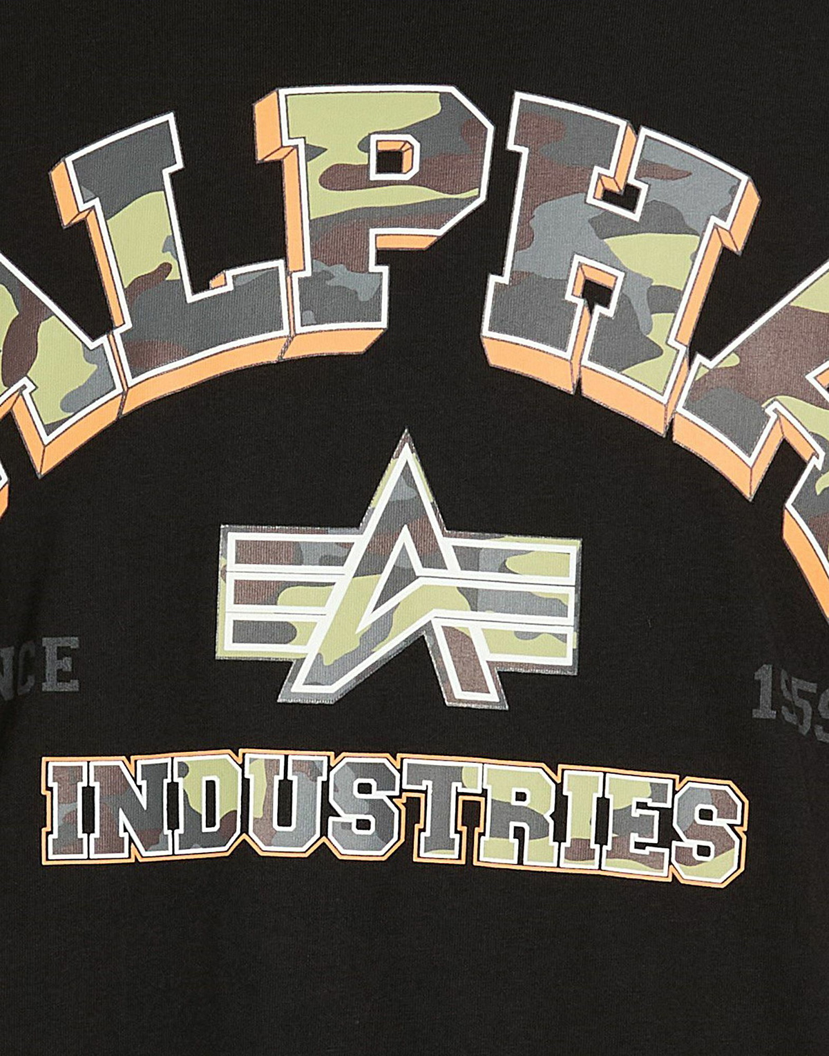 Alpha Industries Mens T-shirt in Black
