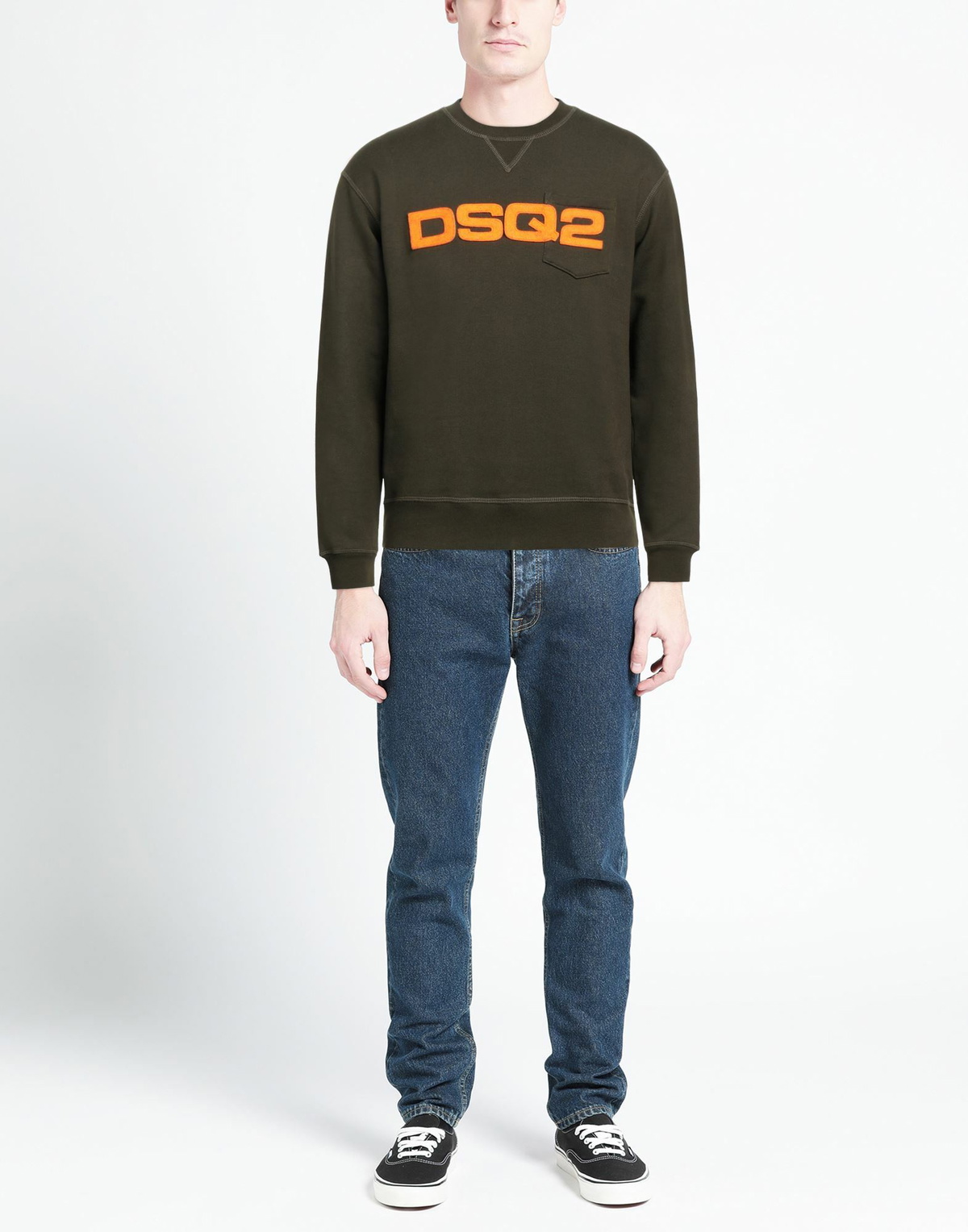 Dsquared2 Mens Sweatshirt Military in Green
