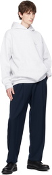 Dime Gray Classic Small Logo Hoodie
