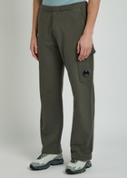 C.P. Company Logo Straight-leg Cotton Cargo Sweatpants Dark Grey