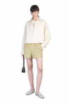 Ami Alexandre Mattiussi Shorts In Green Cotton
