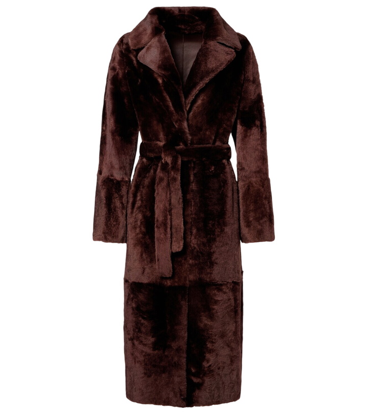 Photo: Yves Salomon Belted reversible shearling coat