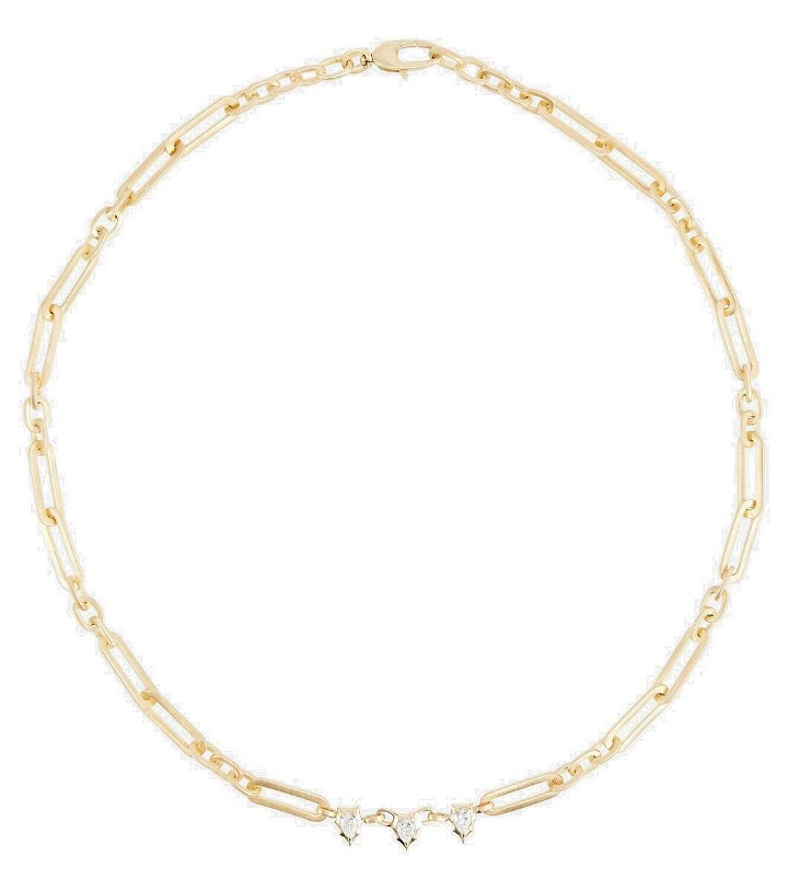 Photo: Jade Trau Priscilla 18kt gold chain necklace with diamonds